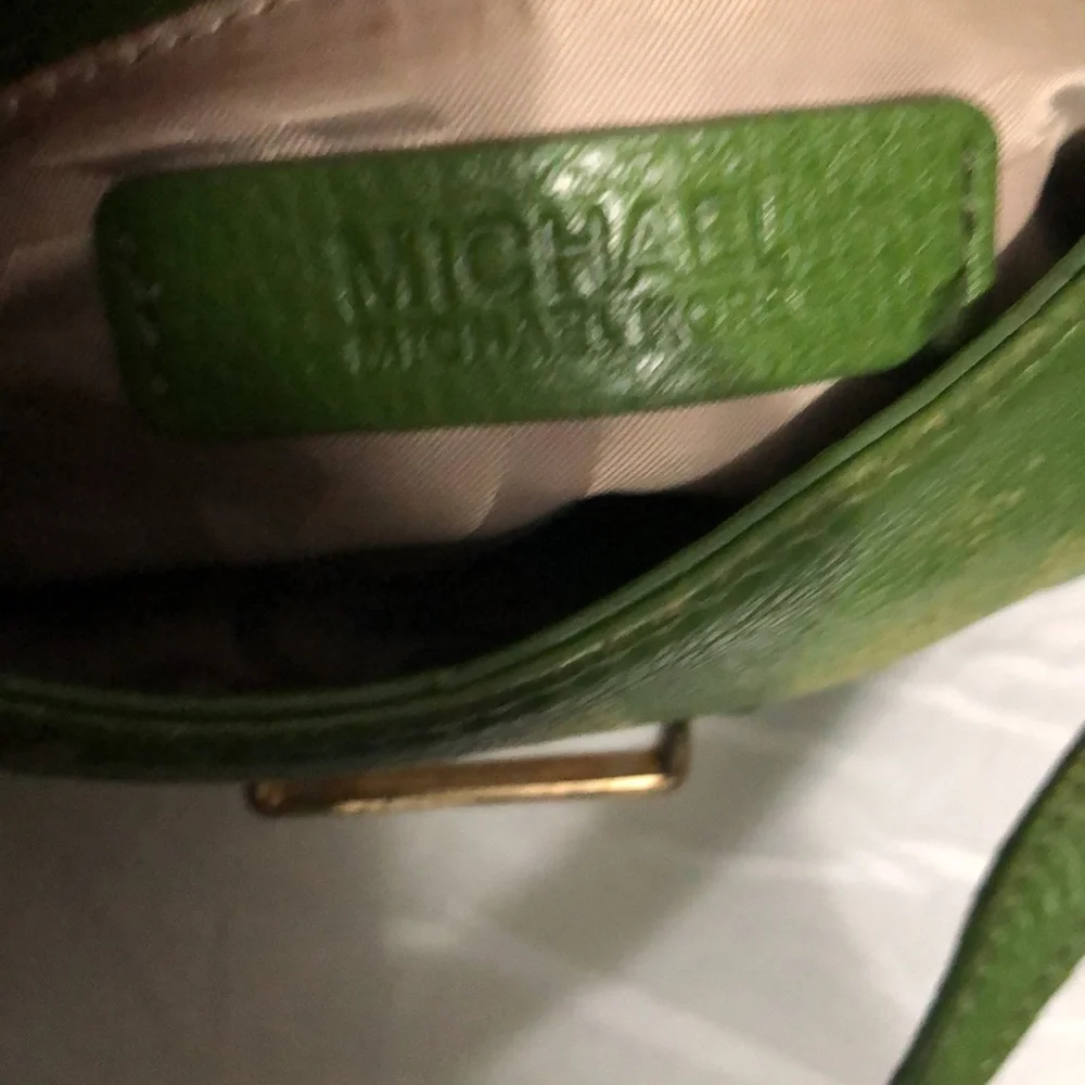Michael Kors Mini Green Leather Crossbody Bag